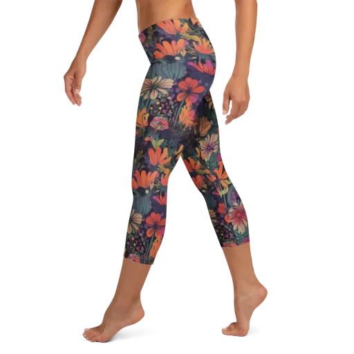 Velvet Flora on a Capri Leggings