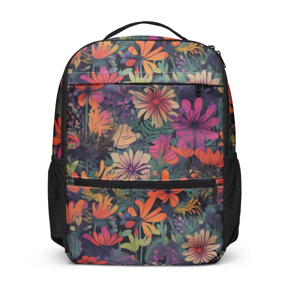 Velvet Flora on Utility Backpack — Front