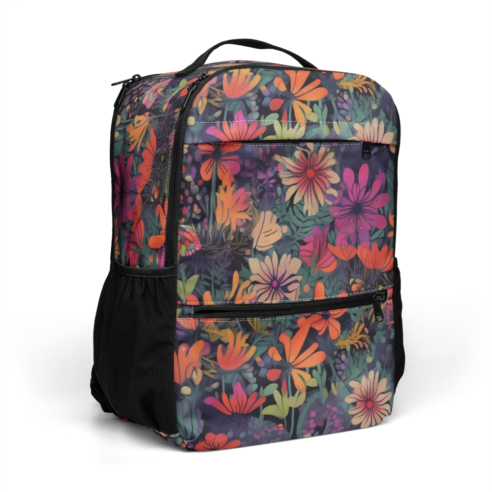 Velvet Flora on Utility Backpack — Right Front