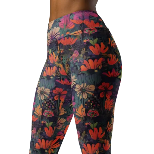Velvet Flora on a Yoga Leggings