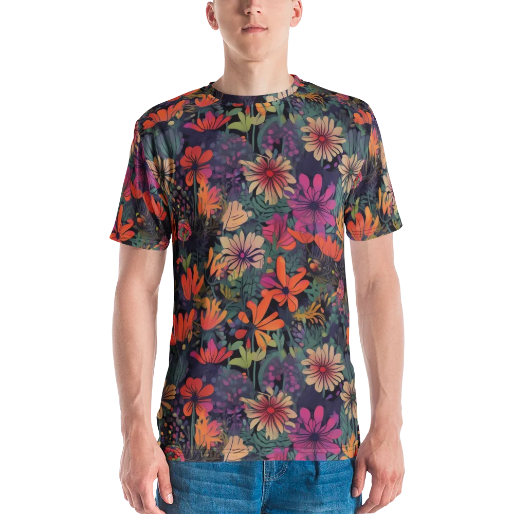 Velvet Flora on Men's Crew Neck T-Shirt — Front