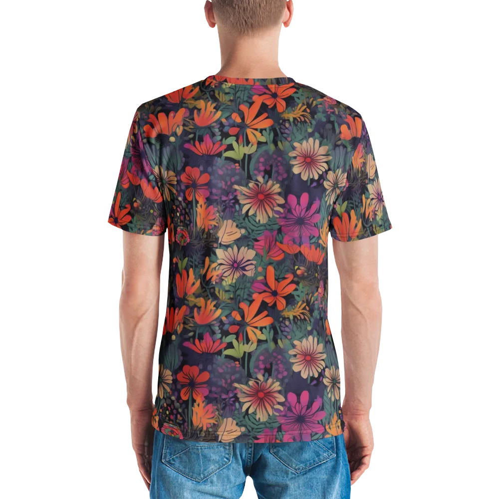Velvet Flora on Men's Crew Neck T-Shirt — Back