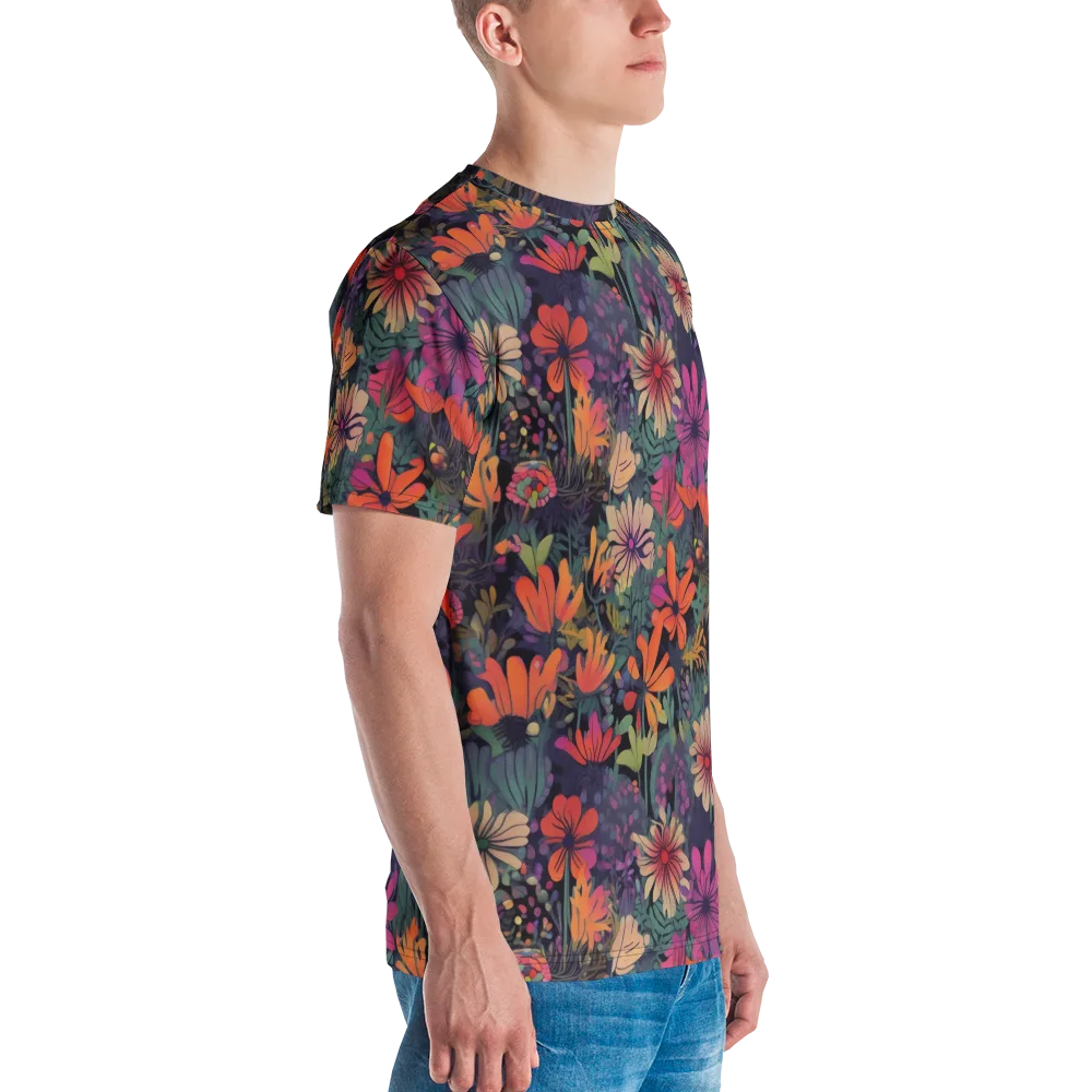Velvet Flora on Men's Crew Neck T-Shirt — Right