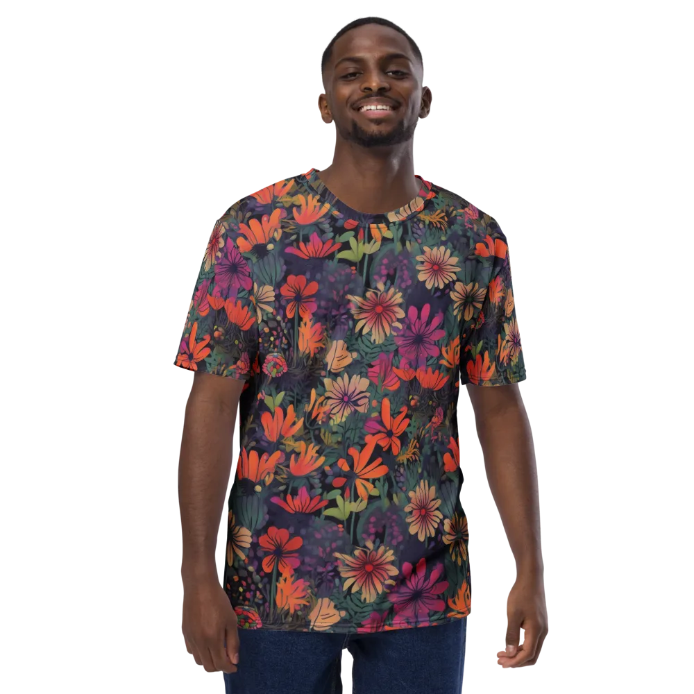 Velvet Flora on Men's Crew Neck T-Shirt — Front