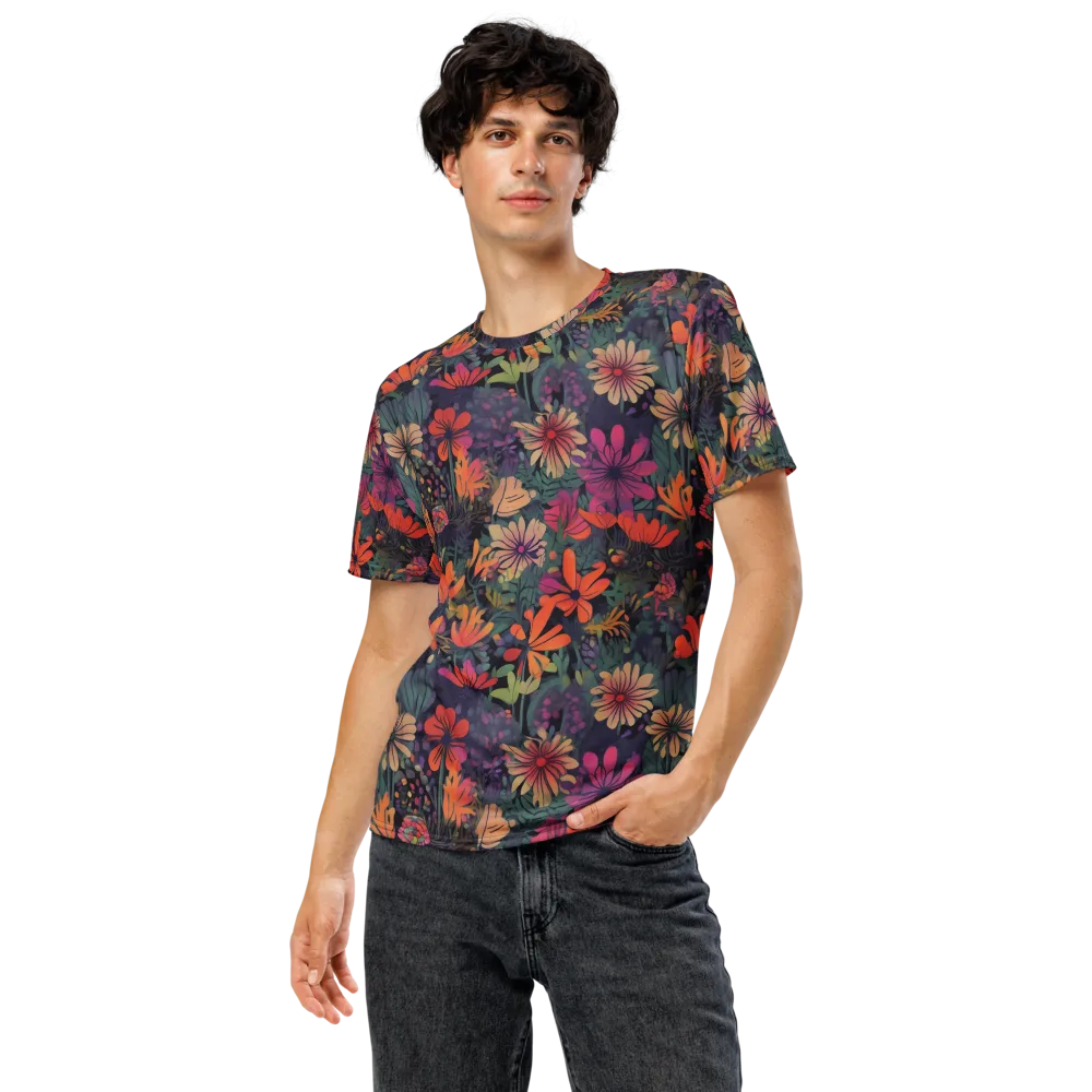 Velvet Flora on Men's Crew Neck T-Shirt — Front