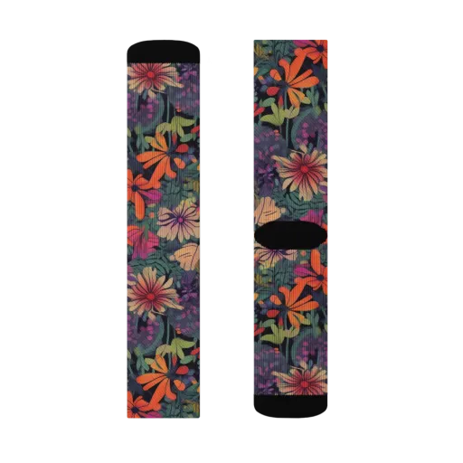 Velvet Flora on a Socks