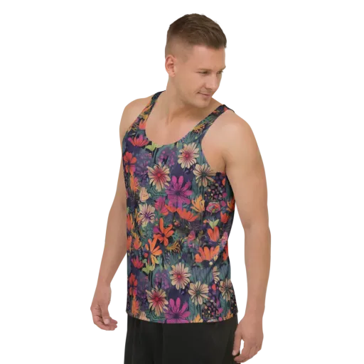 Velvet Flora on a Men's Tank Top