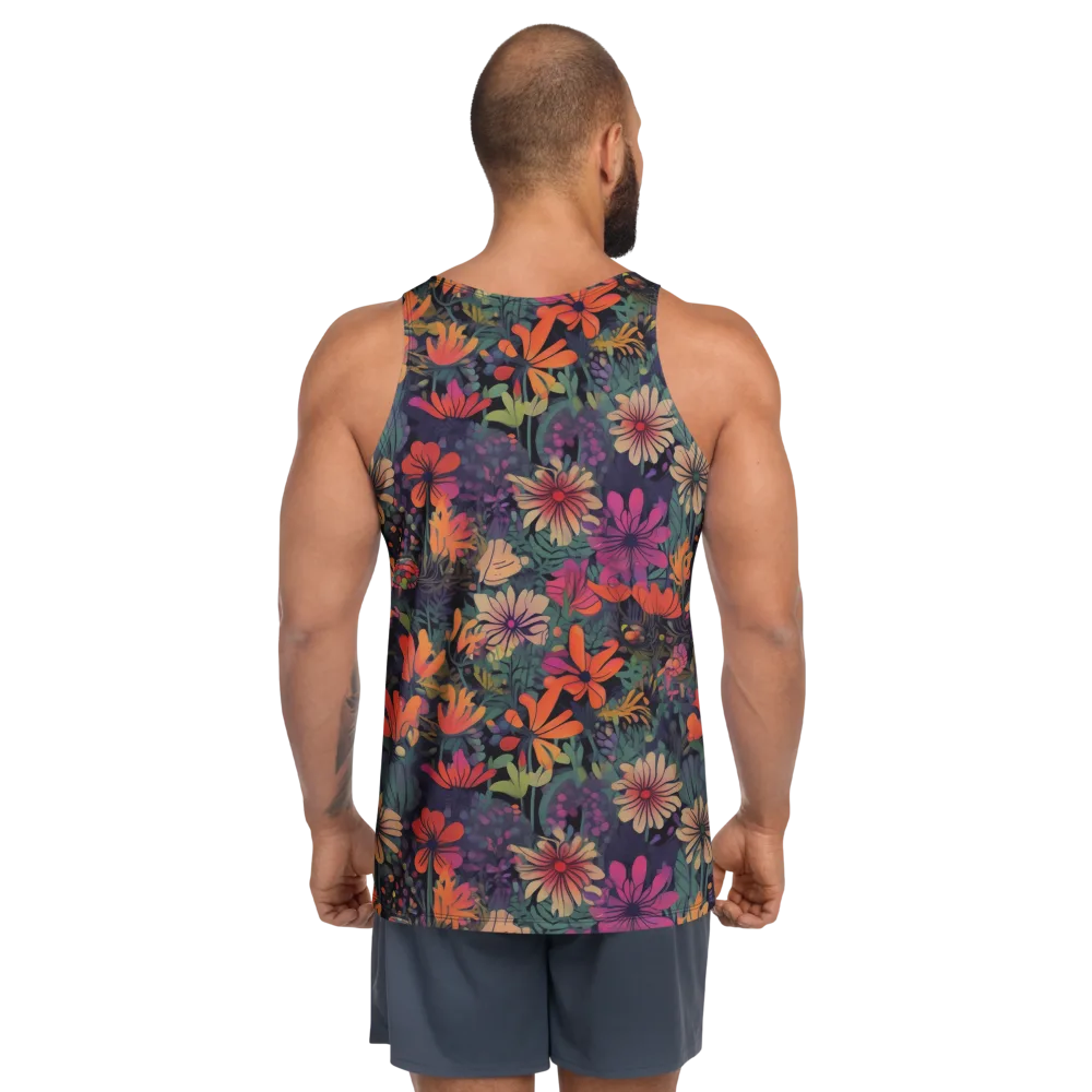 Velvet Flora on Men's Tank Top — Back