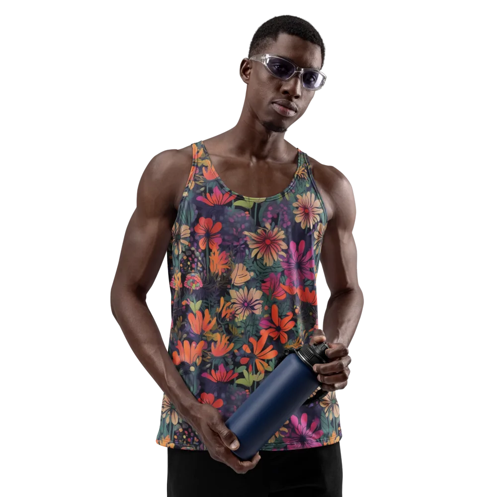 Velvet Flora on Men's Tank Top — Front
