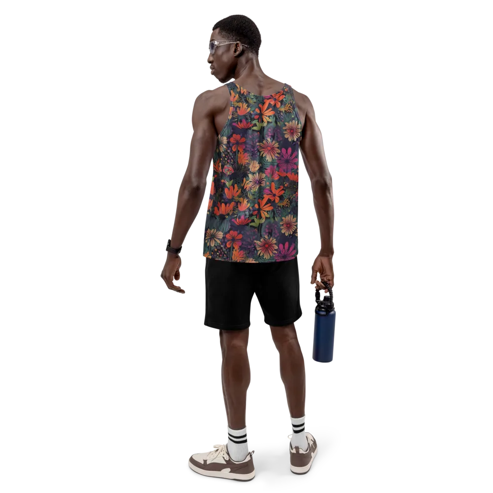 Velvet Flora on Men's Tank Top — Back
