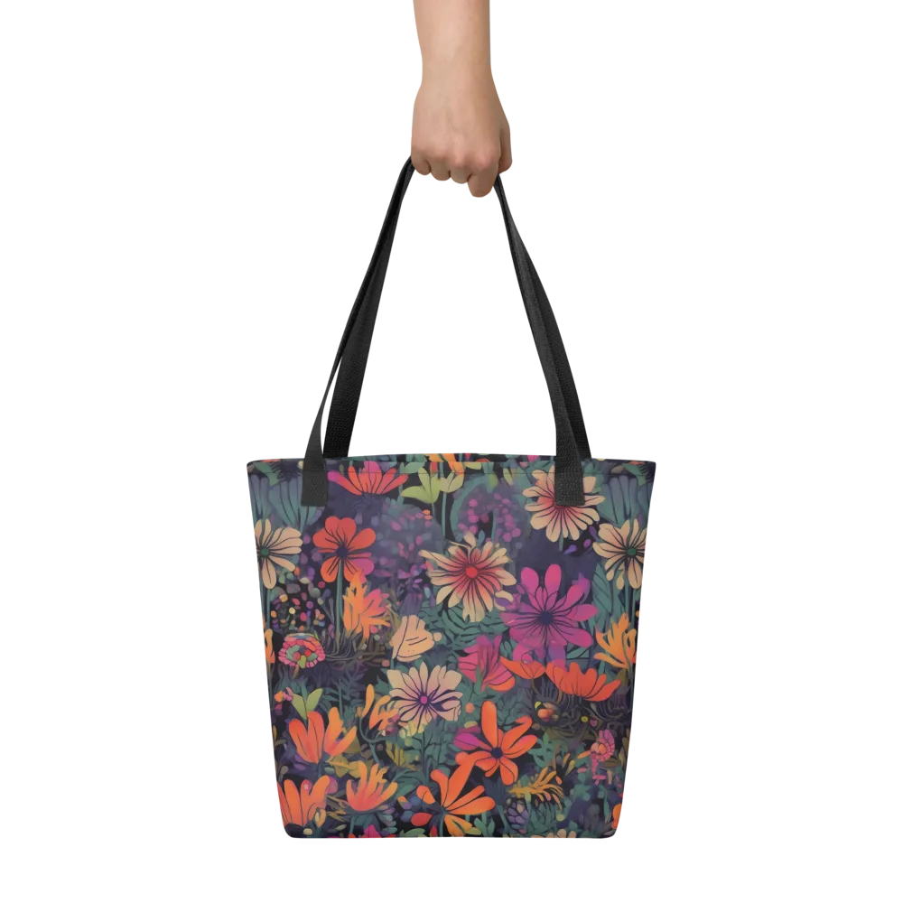 Velvet Flora on Tote Bag — Front