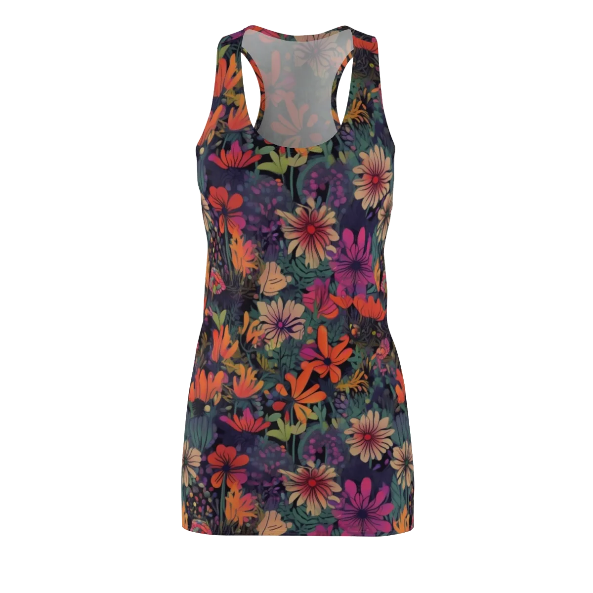 Velvet Flora on Racerback Dress — Front