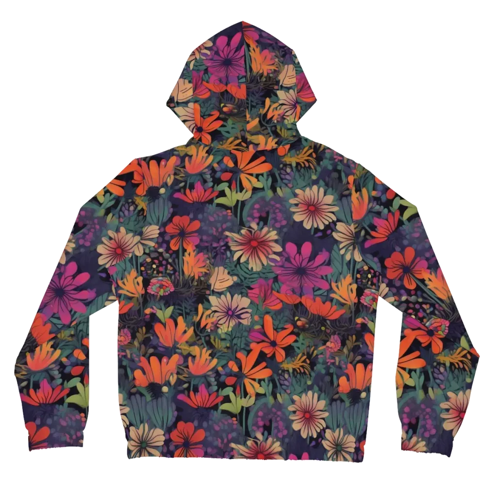 Velvet Flora on Women's Full-Zip Hoodie — Back