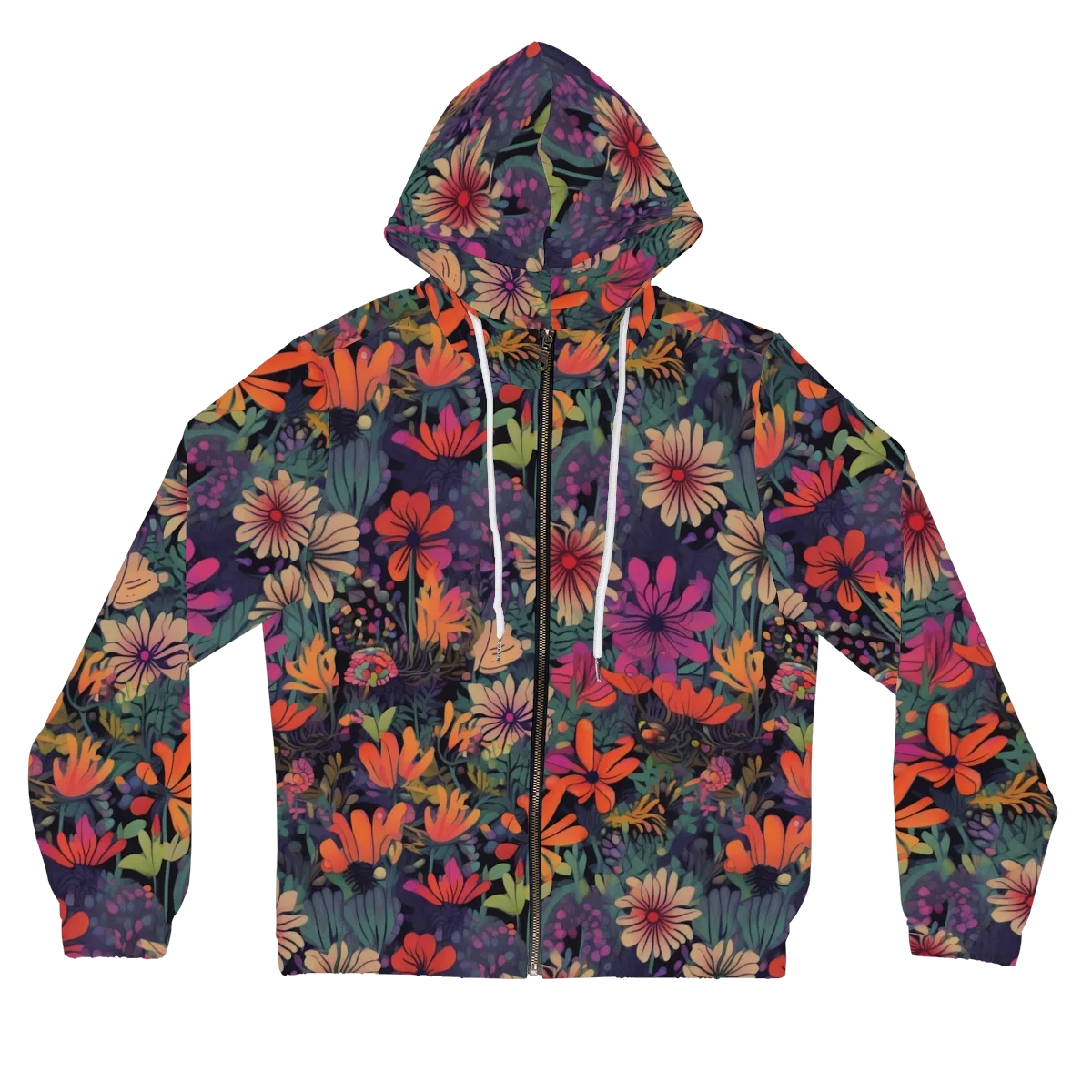 Velvet Flora on Women's Full-Zip Hoodie — Front