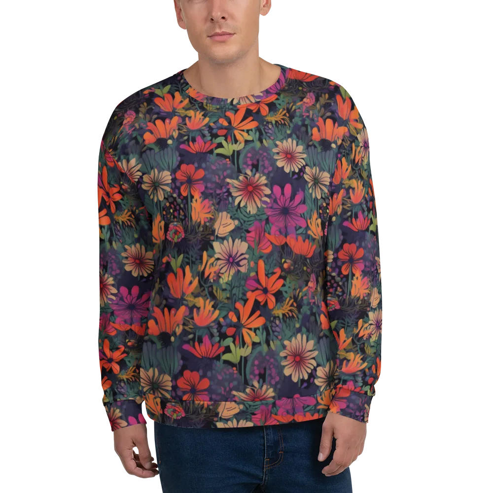 Velvet Flora on Sweatshirt — Front
