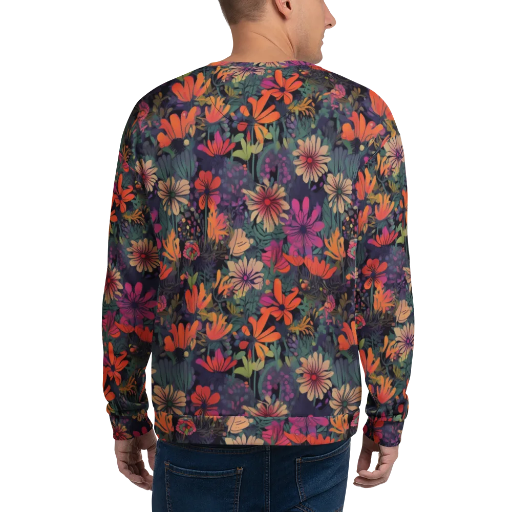 Velvet Flora on Sweatshirt — Back