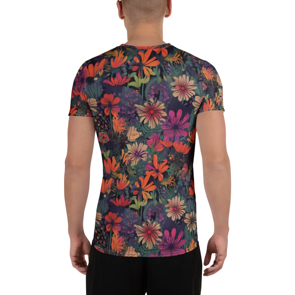 Velvet Flora on Men's Athletic T-Shirt — Back