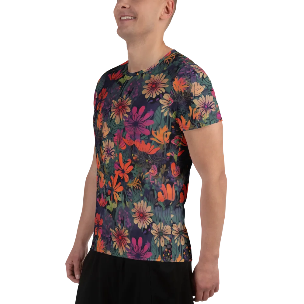 Velvet Flora on Men's Athletic T-Shirt — Left