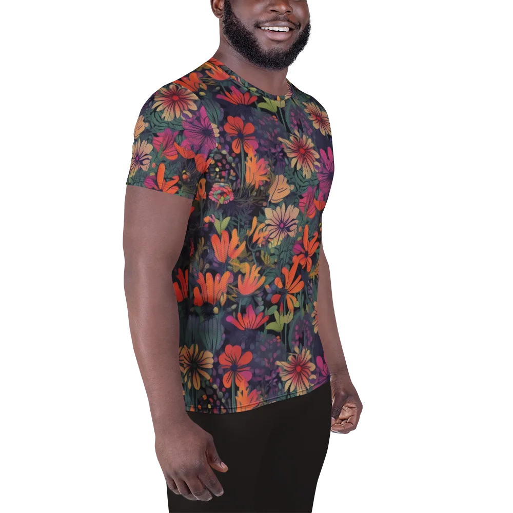 Velvet Flora on Men's Athletic T-Shirt — Right