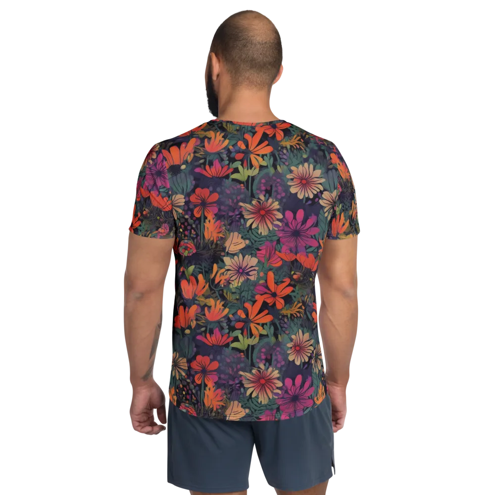 Velvet Flora on Men's Athletic T-Shirt — Back