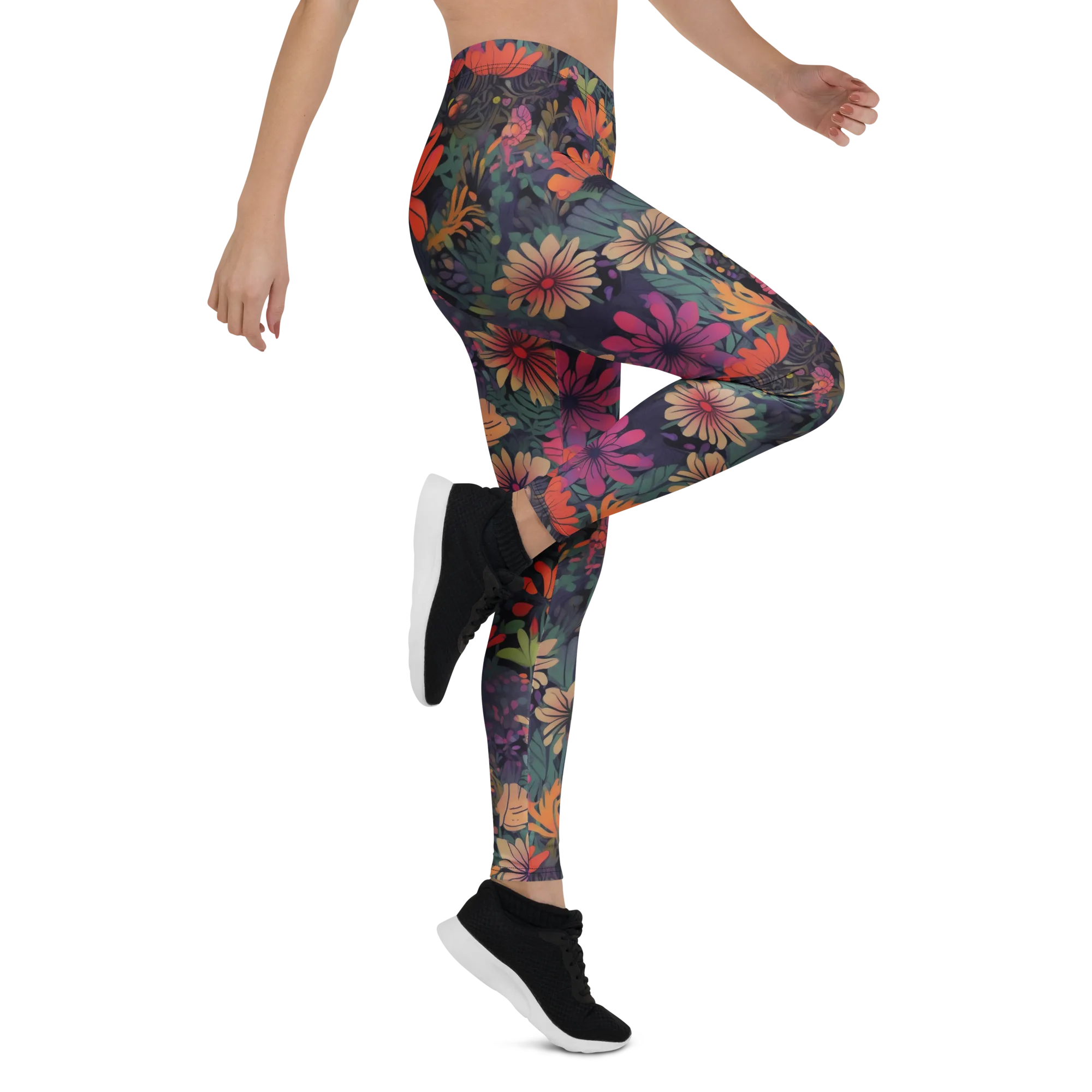 Velvet Flora on Leggings — Right