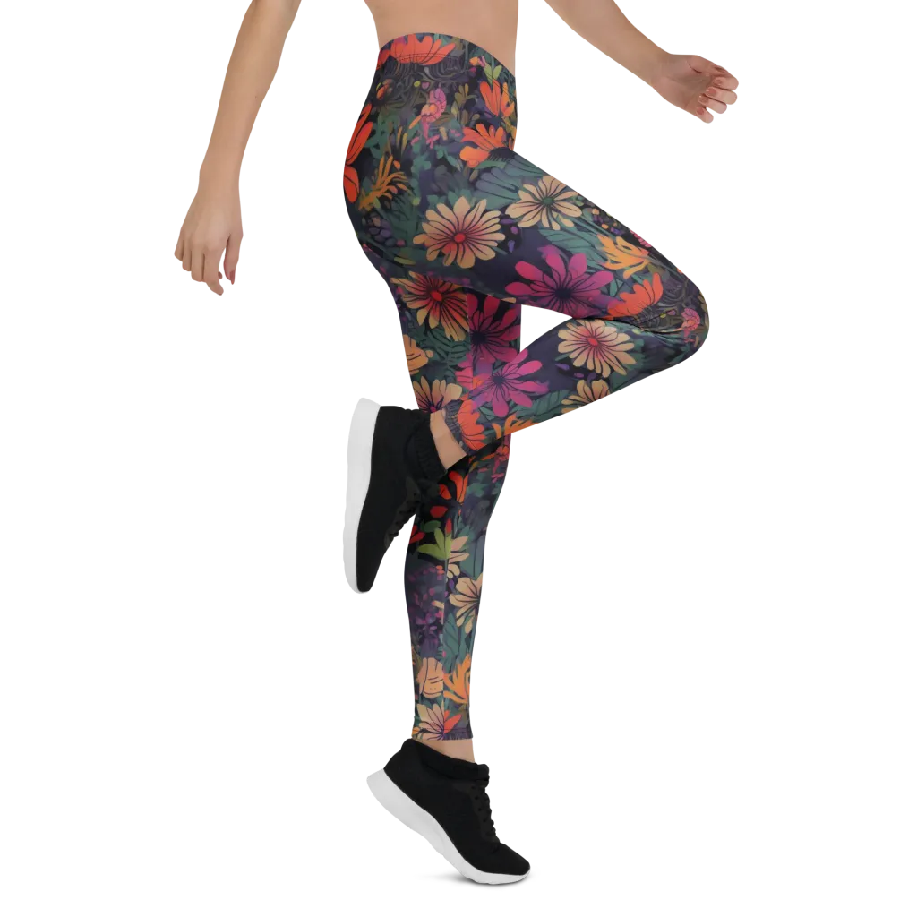 Velvet Flora on Leggings — Right