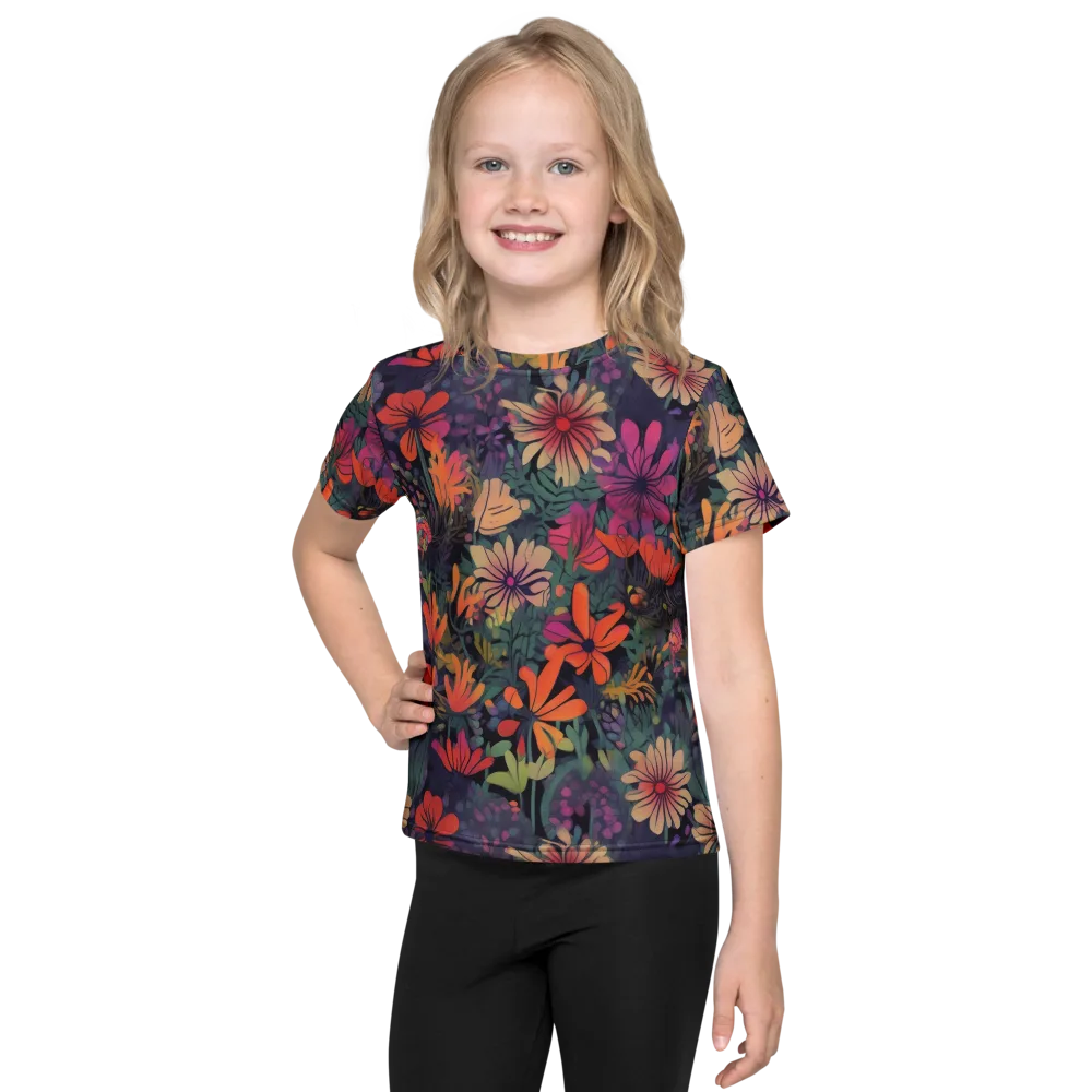 Velvet Flora on Kids Crew Neck T-Shirt — Front