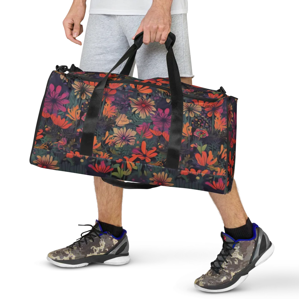 Velvet Flora on Duffle Bag — Front