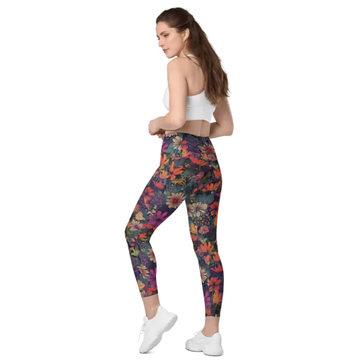Velvet Flora on a Leggings with Pockets