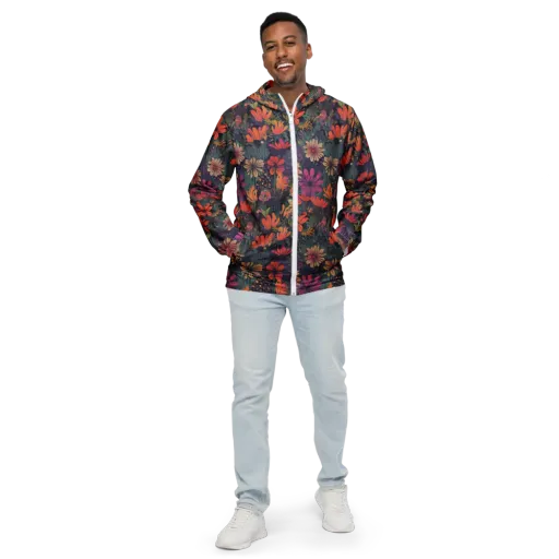 Velvet Flora on a Men's Windbreaker