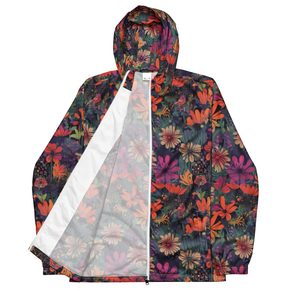 Velvet Flora on Men's Windbreaker — Front