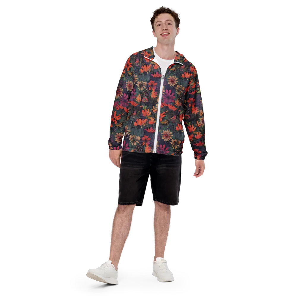 Velvet Flora on Men's Windbreaker — Front