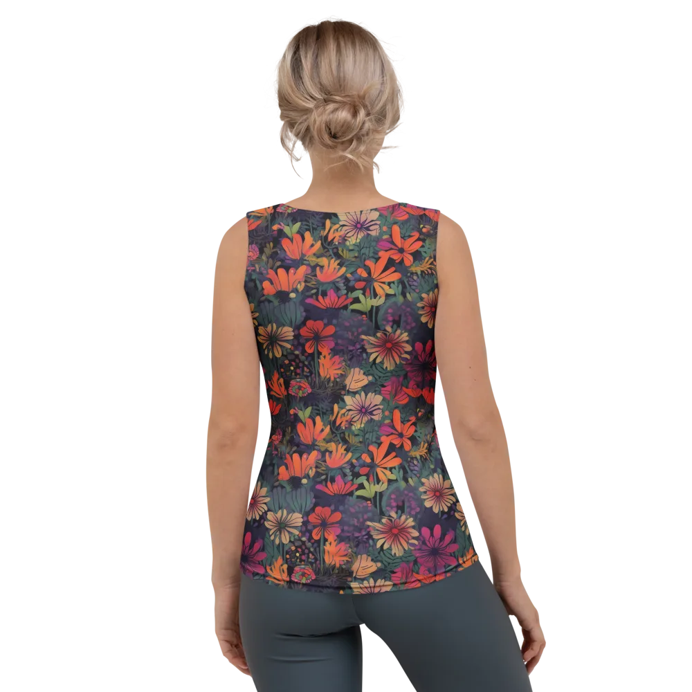 Velvet Flora on Women's Tank Top — Back