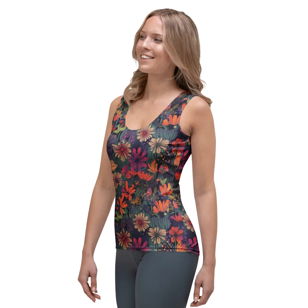 Velvet Flora on Women's Tank Top — Left Front