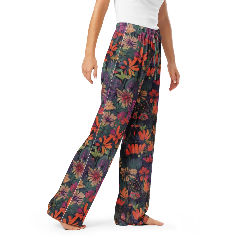 Velvet Flora on Women's Pajama Pants — Right Front