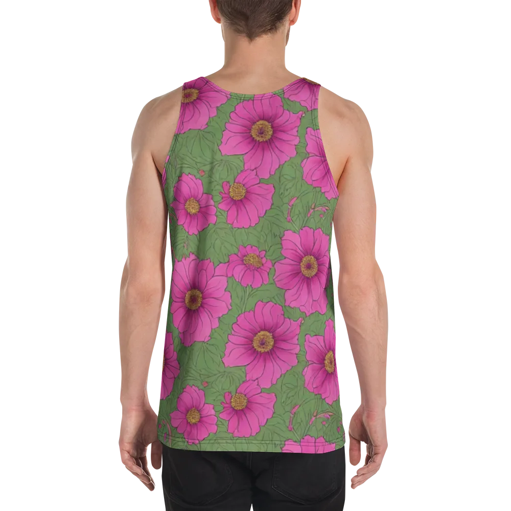 Fuchsia Garden on Men's Tank Top — Back