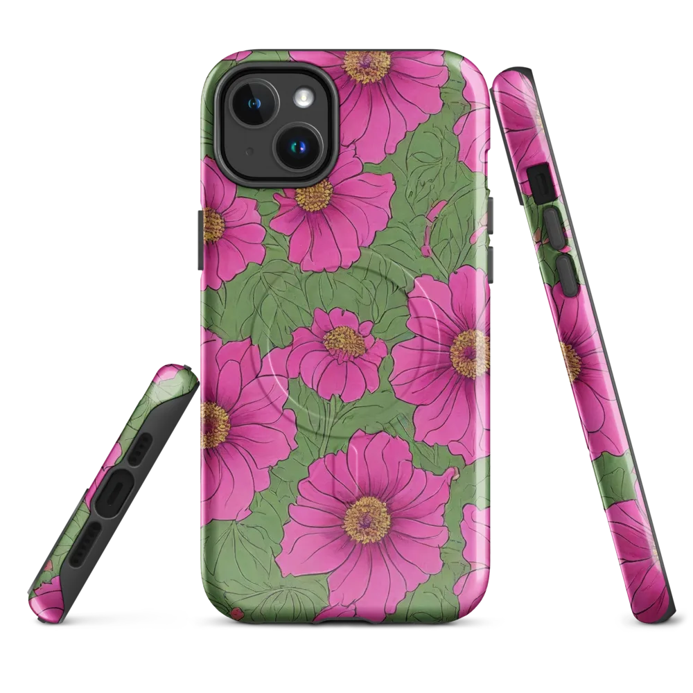 Fuchsia Garden on MagSafe Tough Case for iPhone® — Front