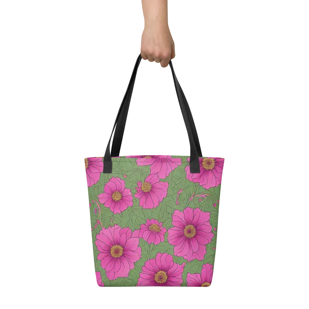 Fuchsia Garden on Tote Bag — Front