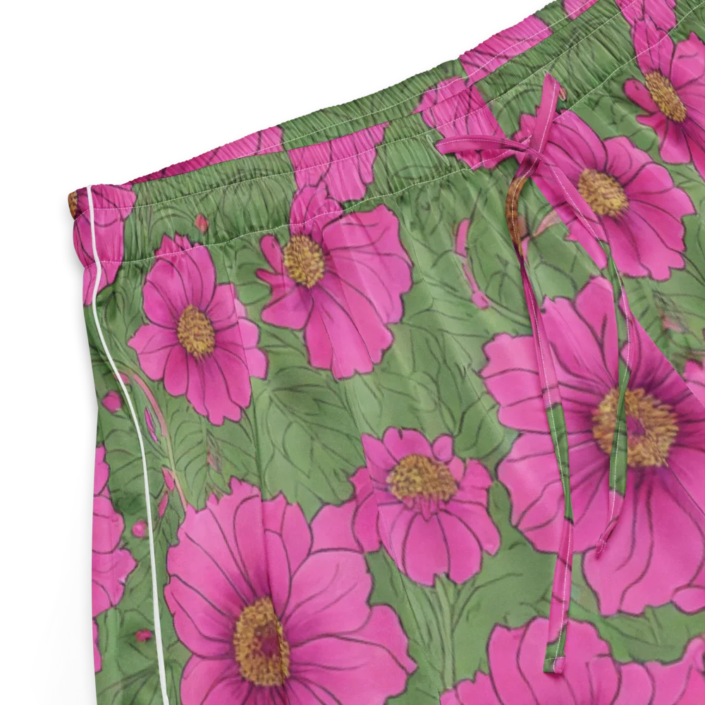 Fuchsia Garden on Women's Pajama Shorts — Product details