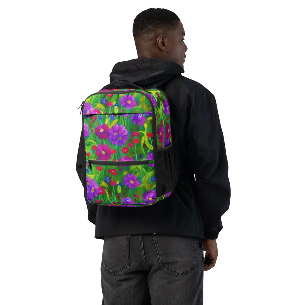 Violet Meadow on Utility Backpack — Back