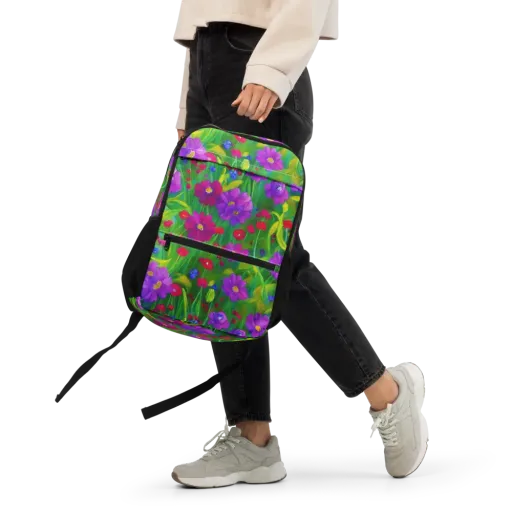 Violet Meadow on a Utility Backpack