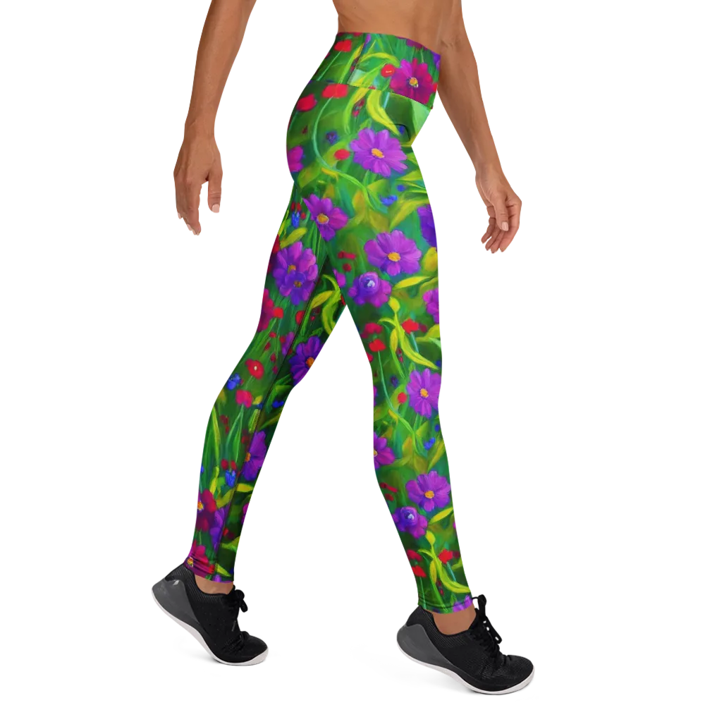 Violet Meadow on Yoga Leggings — Right