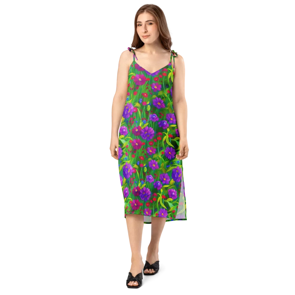 Violet Meadow on Slip Dress — Front