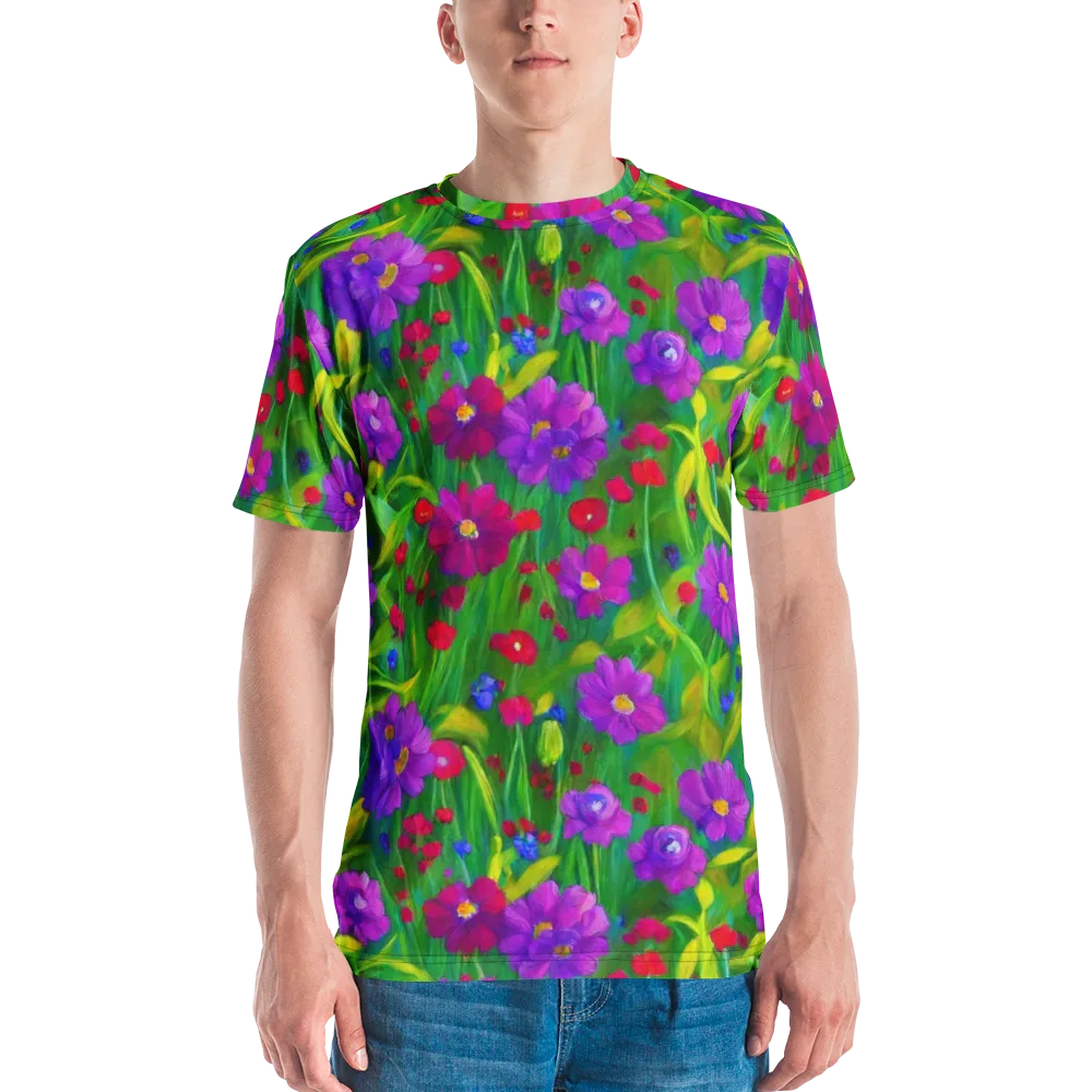 Violet Meadow on Men's Crew Neck T-Shirt — Front