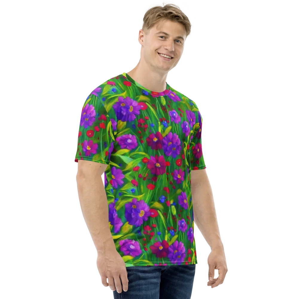 Violet Meadow on Men's Crew Neck T-Shirt — Right