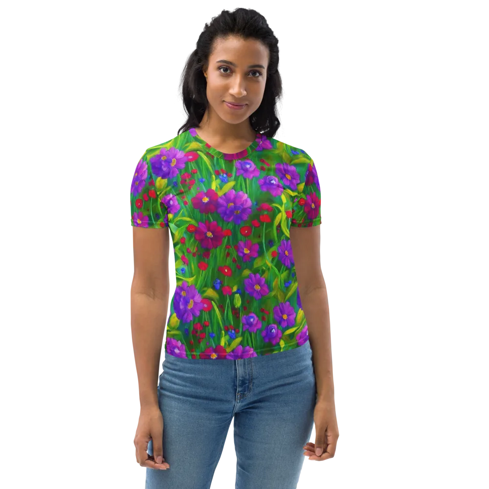 Violet Meadow on Women's Crew Neck T-Shirt — Front