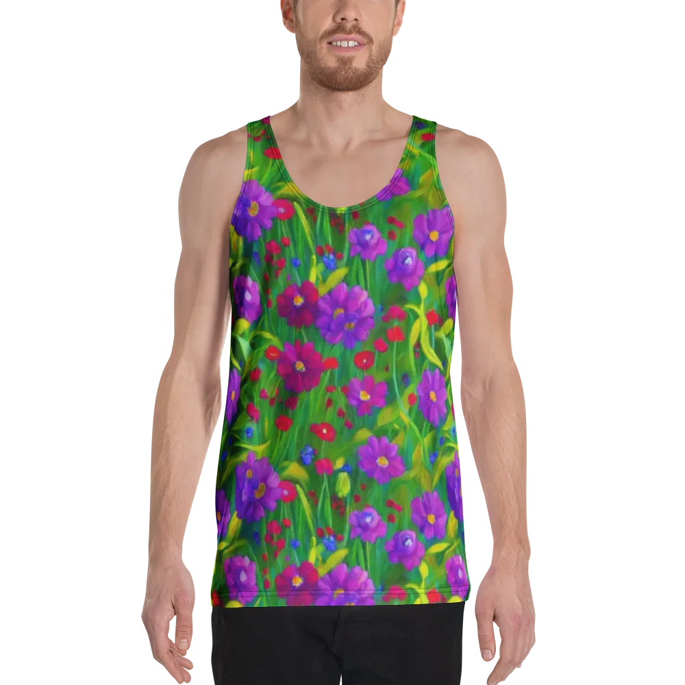 Violet Meadow on Men's Tank Top — Front