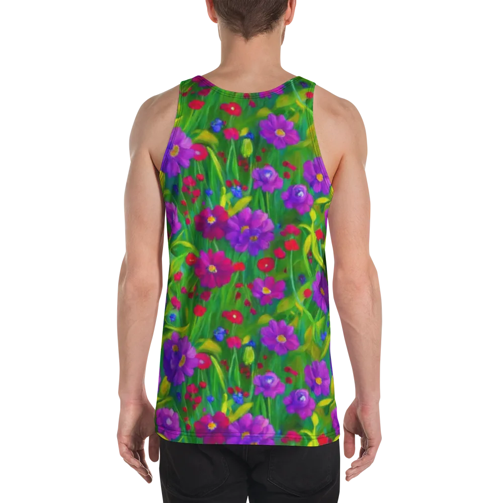 Violet Meadow on Men's Tank Top — Back