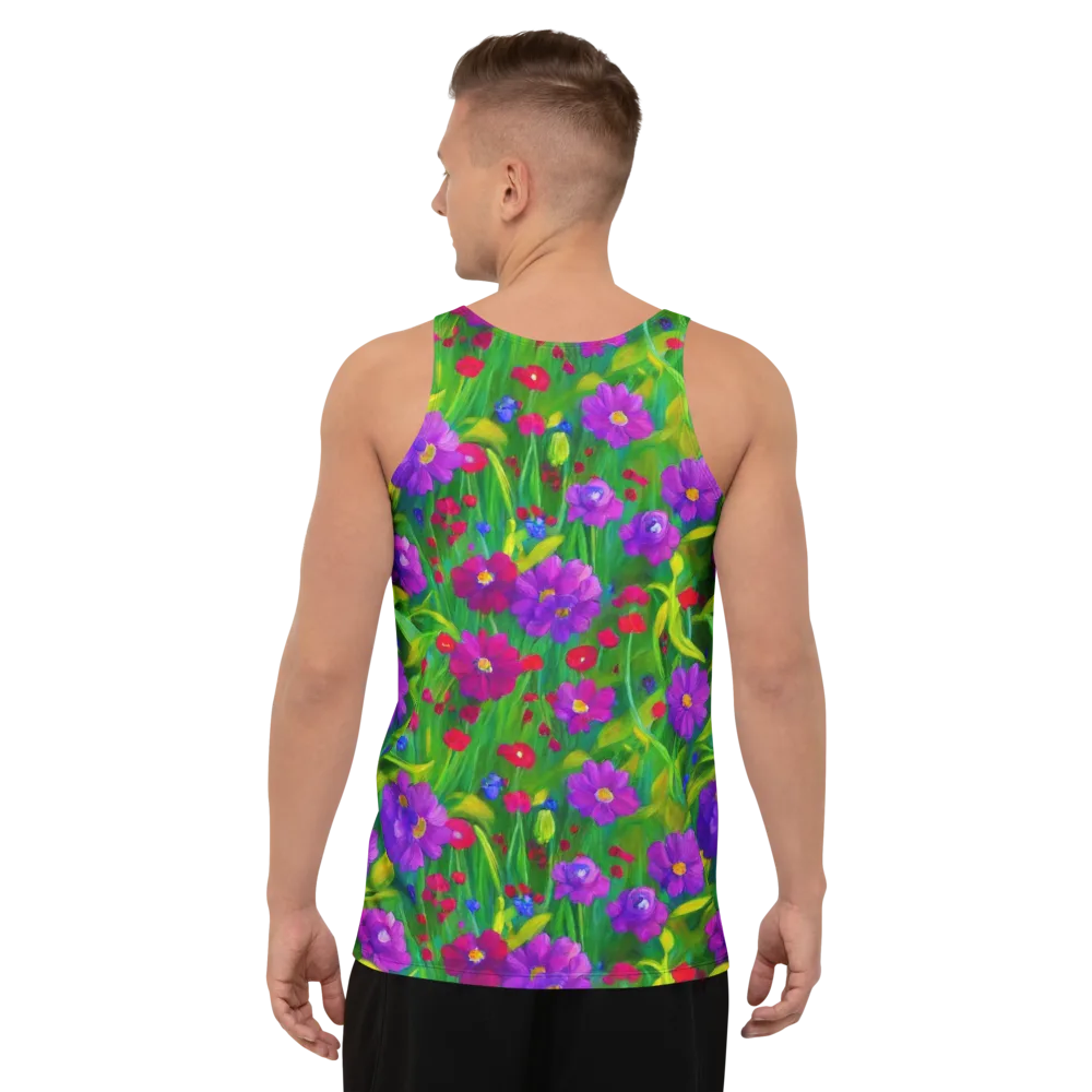 Violet Meadow on Men's Tank Top — Back