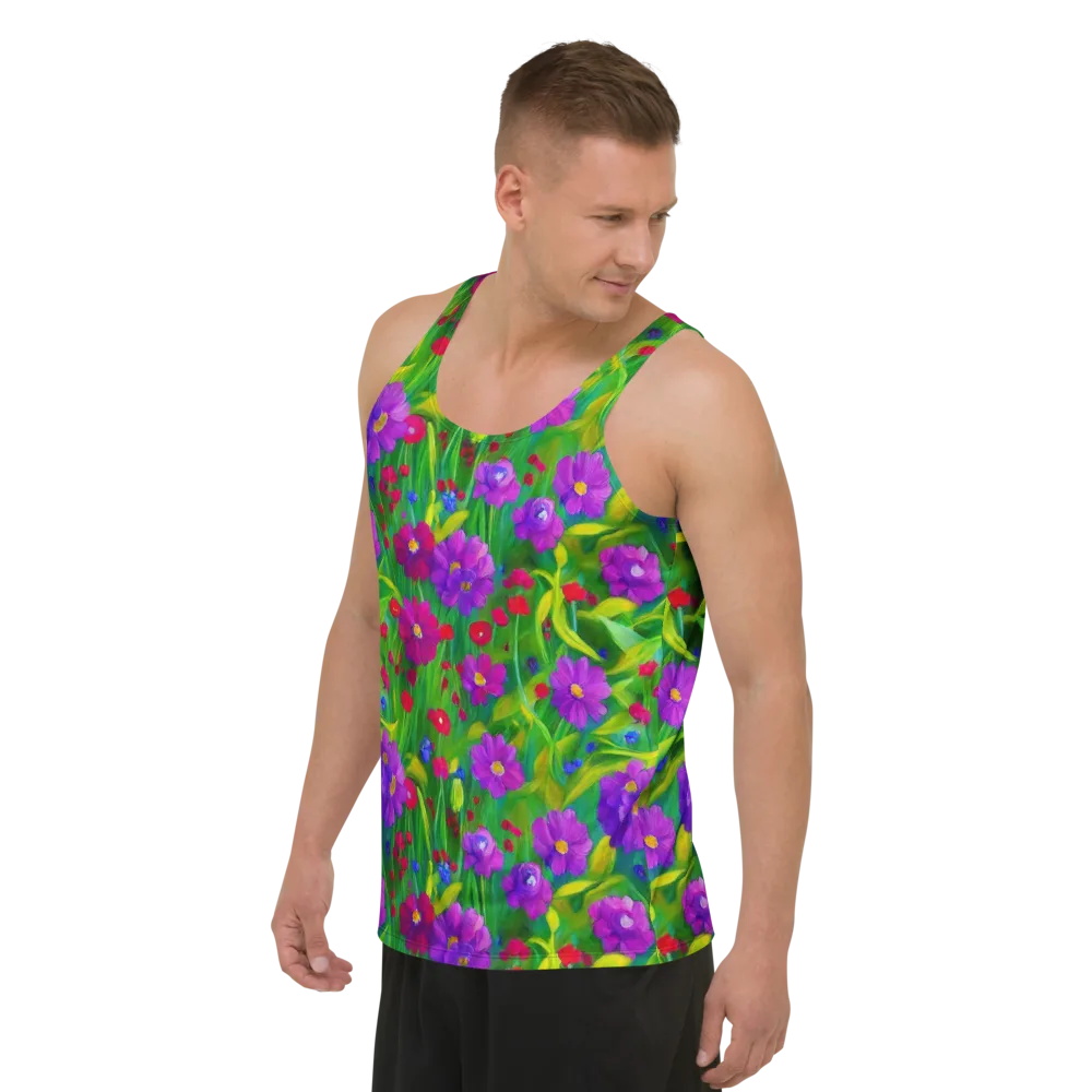Violet Meadow on Men's Tank Top — Left Front